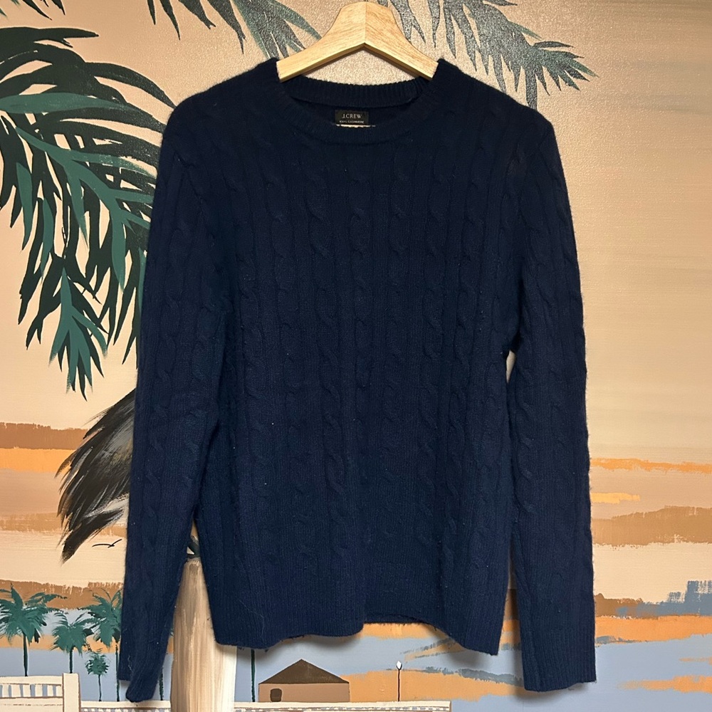 J. Crew cashmere cable knit sweater